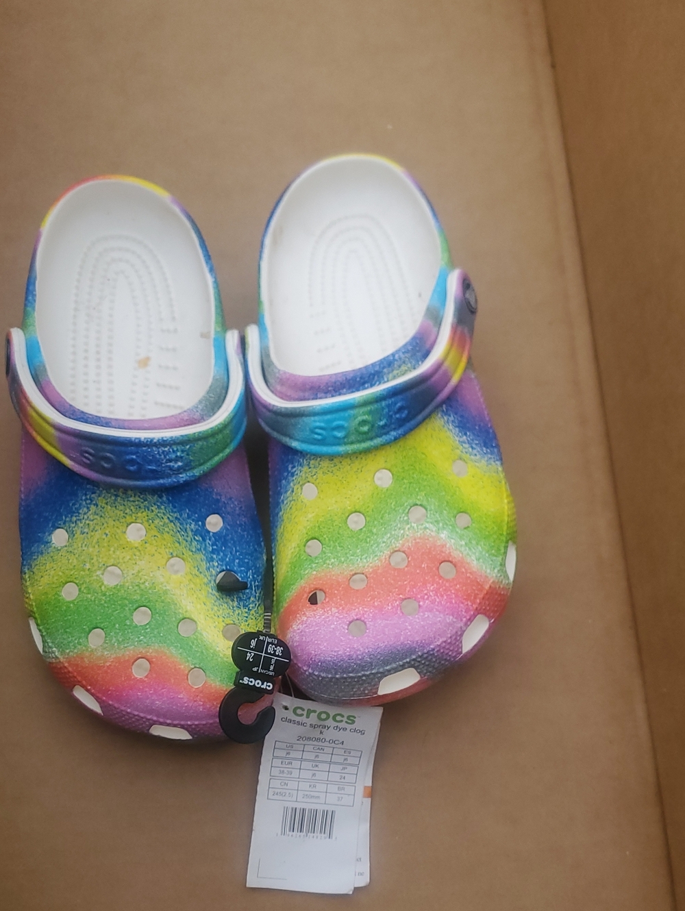 Womens Crocs Classic Clog - Rainbow Multi
